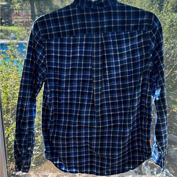 Ralph Lauren Polo Boys‎ Blue Plaid Button Down Shirt, Size Large, Cotton - Picture 2 of 4